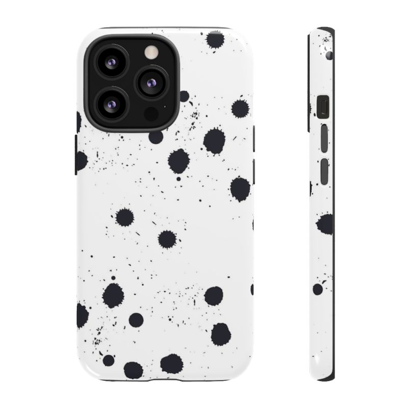 Black splattered dots - Phone Cases - Image 25