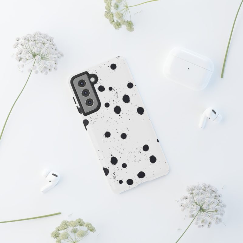 Black splattered dots - Phone Cases - Image 30