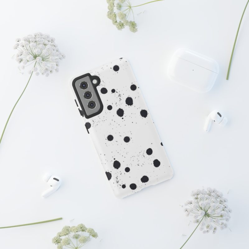Black splattered dots - Phone Cases - Image 32