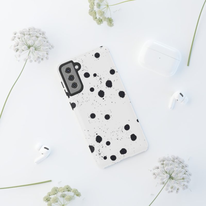Black splattered dots - Phone Cases - Image 34