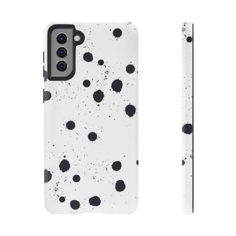 Black splattered dots - Phone Cases - Image 35