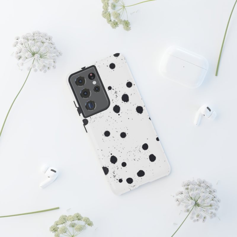 Black splattered dots - Phone Cases - Image 38