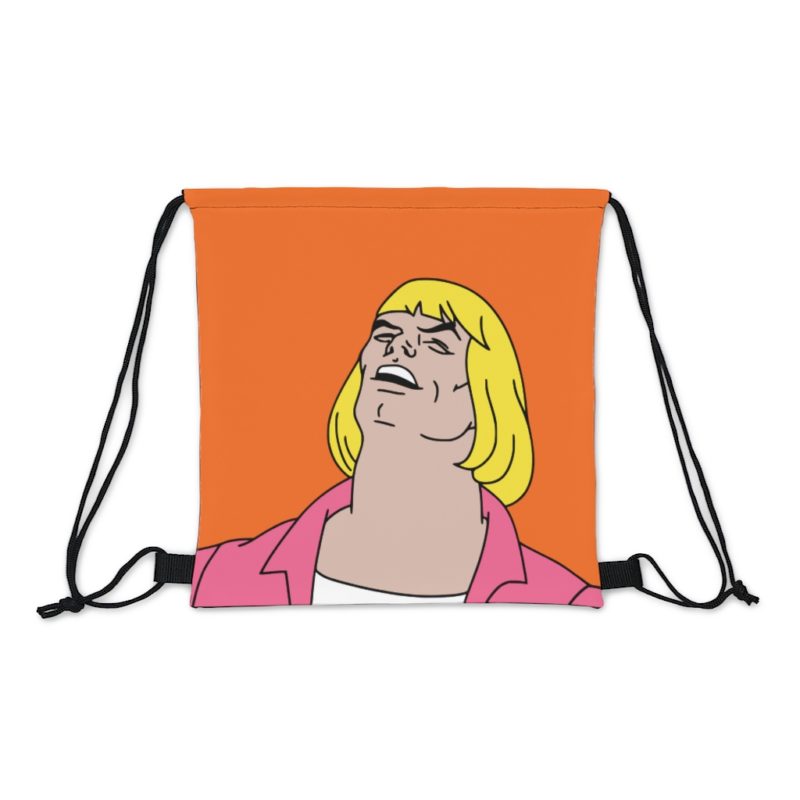 He-Man Laughing Outdoor Drawstring Bag