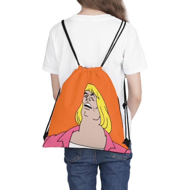 He-Man Laughing Outdoor Drawstring Bag - Image 3