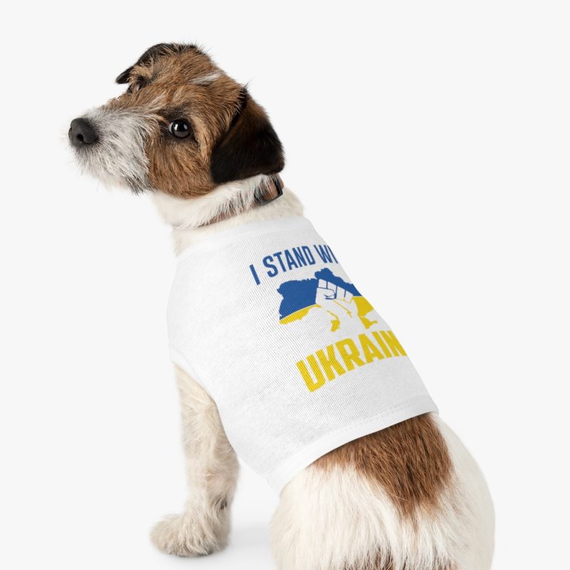 I Stand With Ukraine - Pet Tank Top - Image 2