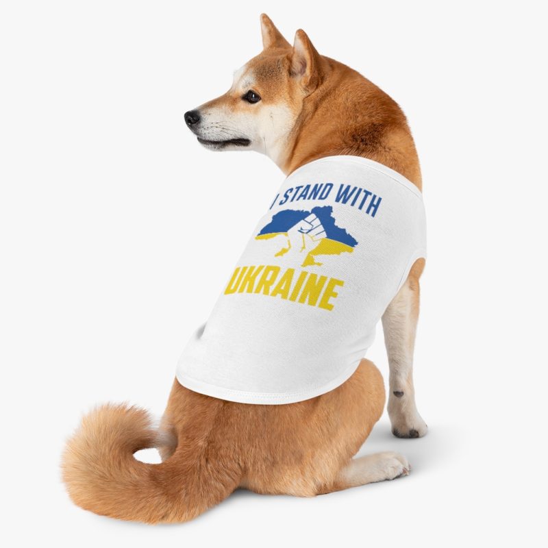 I Stand With Ukraine - Pet Tank Top - Image 4