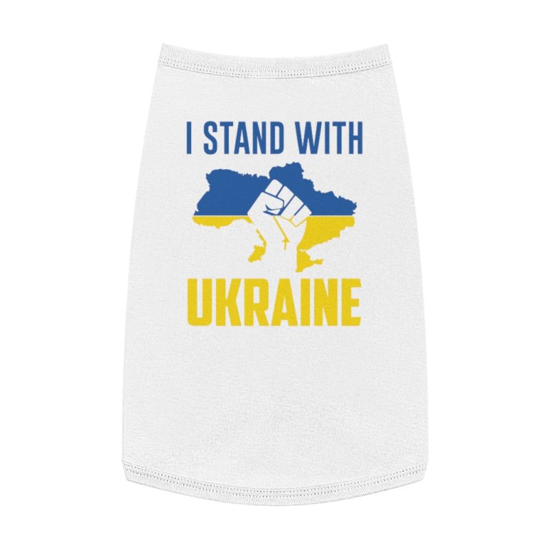 I Stand With Ukraine - Pet Tank Top - Image 3