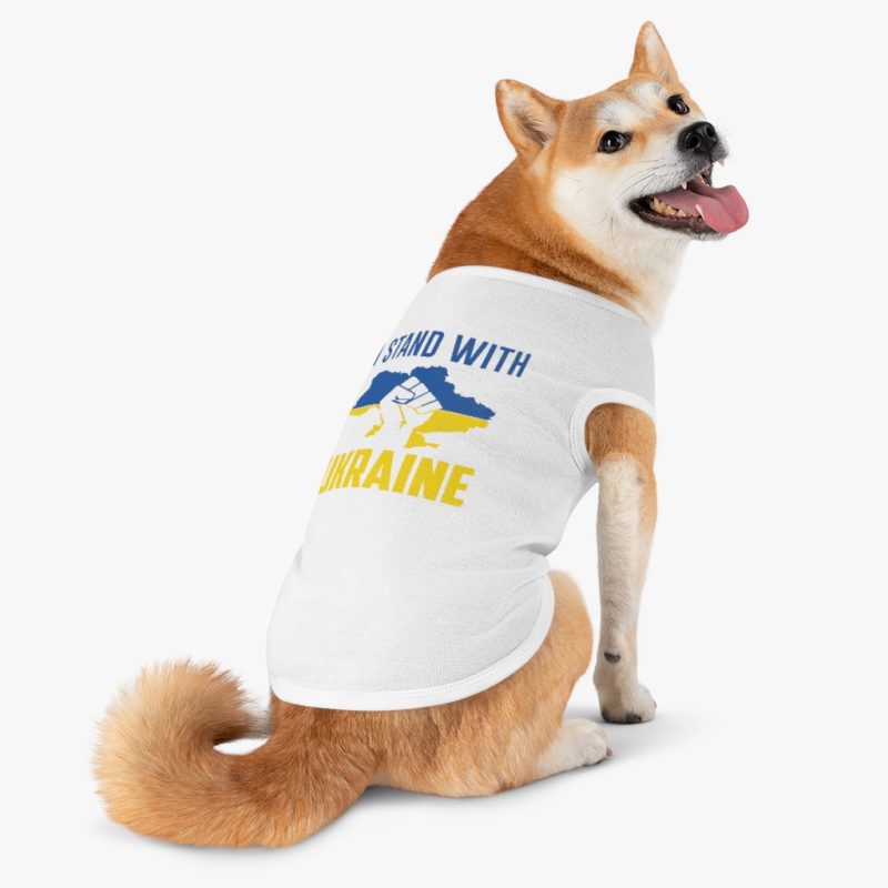 I Stand With Ukraine - Pet Tank Top - Image 6