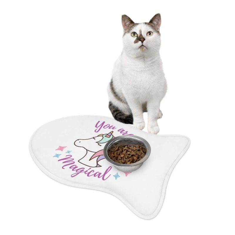 You Are Magical Unicorn Pet Feeding Mat - White - Image 10