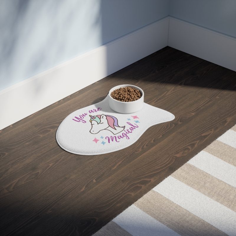 You Are Magical Unicorn Pet Feeding Mat - White - Image 11