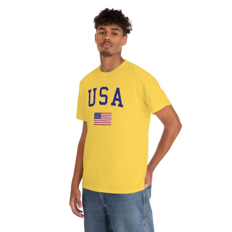 USA All American Unisex Heavy Cotton Tee - Image 30