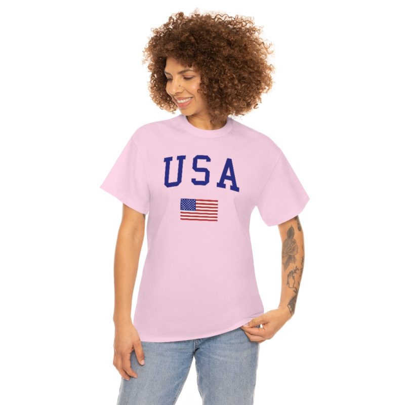 USA All American Unisex Heavy Cotton Tee - Image 42