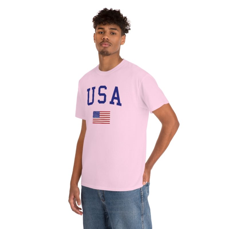 USA All American Unisex Heavy Cotton Tee - Image 45