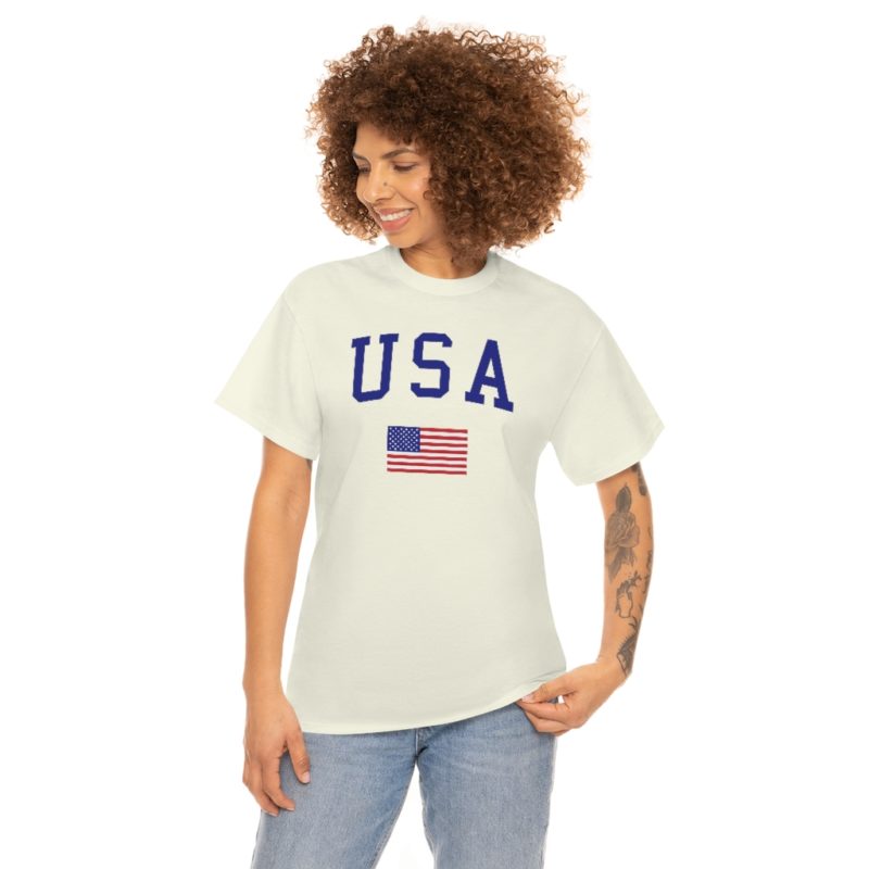 USA All American Unisex Heavy Cotton Tee - Image 22