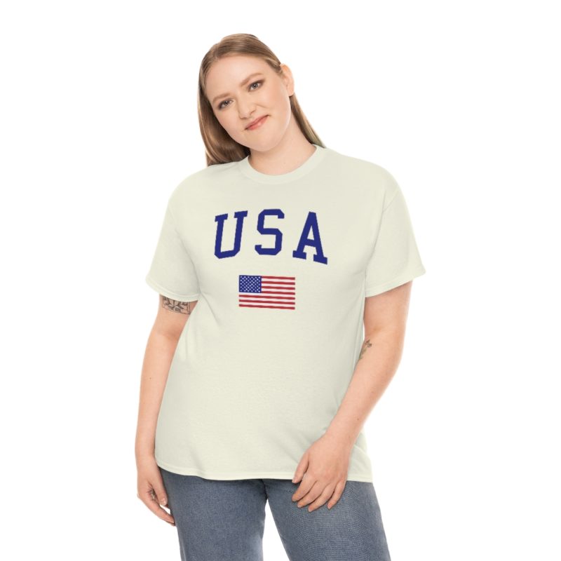 USA All American Unisex Heavy Cotton Tee - Image 23