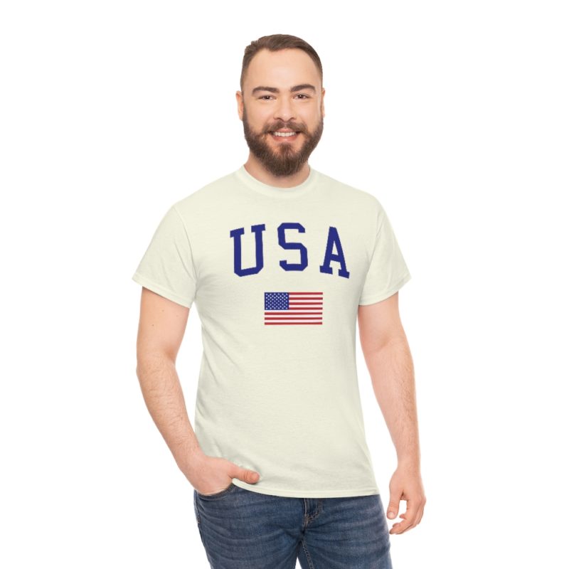 USA All American Unisex Heavy Cotton Tee - Image 24