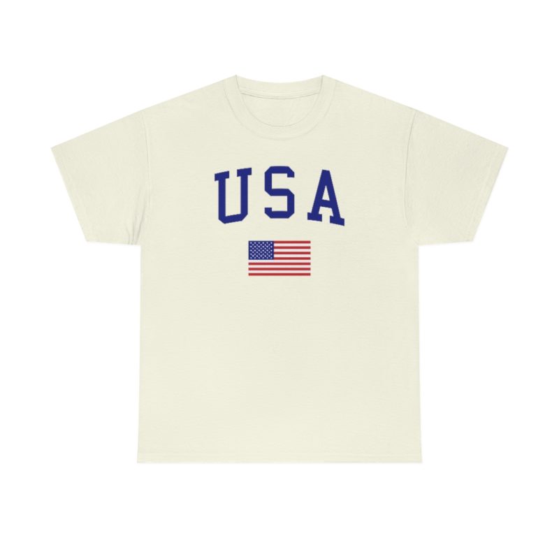 USA All American Unisex Heavy Cotton Tee - Image 21