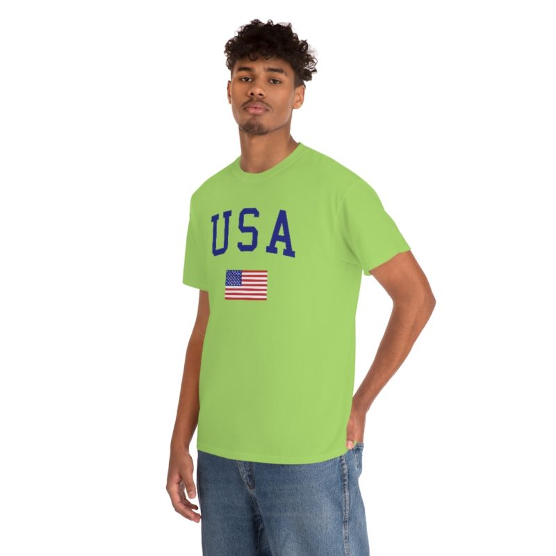 USA All American Unisex Heavy Cotton Tee - Image 35