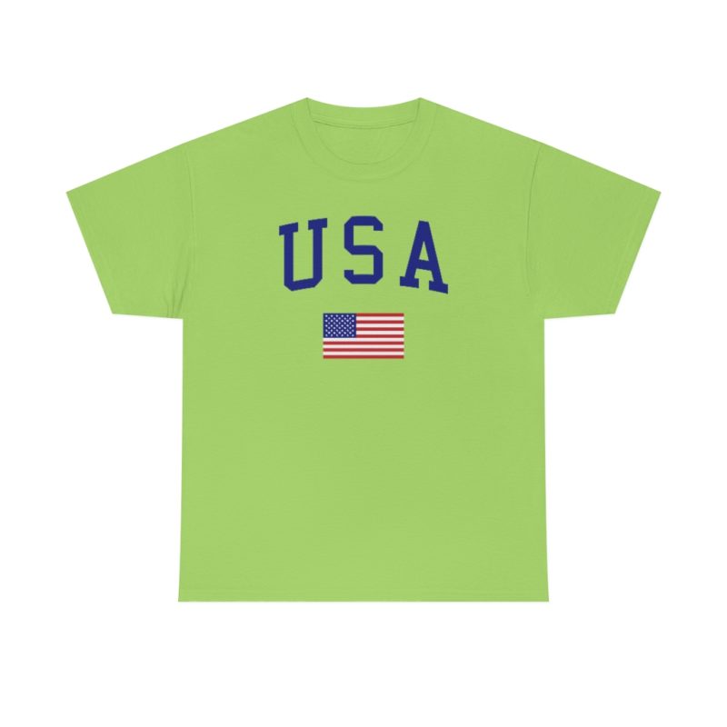 USA All American Unisex Heavy Cotton Tee - Image 31