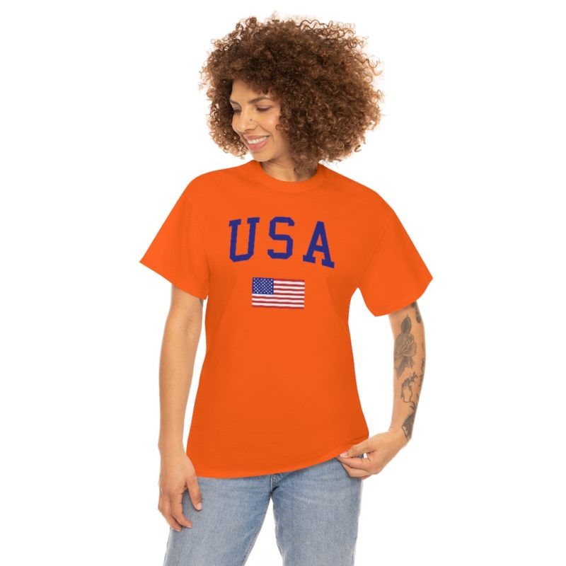 USA All American Unisex Heavy Cotton Tee - Image 17