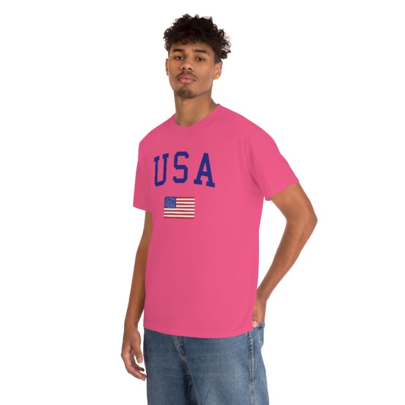 USA All American Unisex Heavy Cotton Tee - Image 50