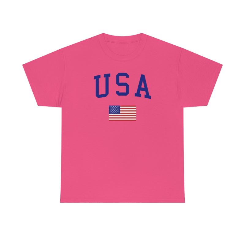 USA All American Unisex Heavy Cotton Tee - Image 46