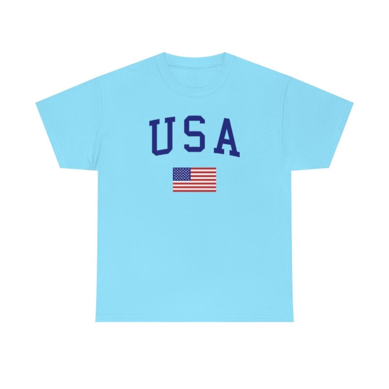 USA All American Unisex Heavy Cotton Tee - Image 36