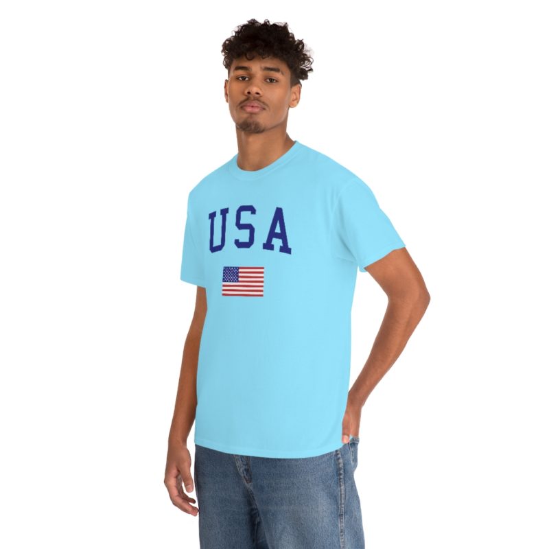 USA All American Unisex Heavy Cotton Tee - Image 40