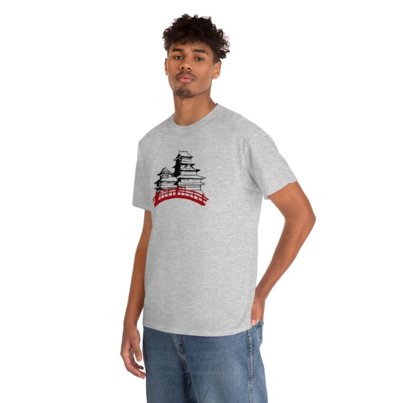 Samurai Village Unisex Heavy Cotton Tee - Image 5