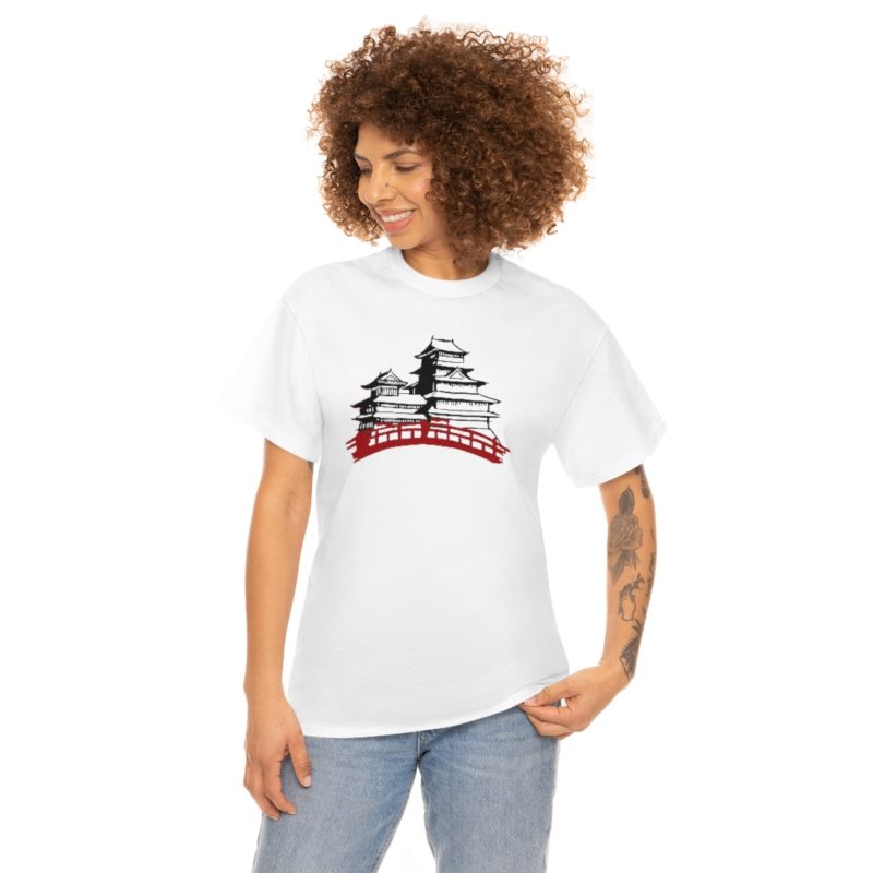 Samurai Village Unisex Heavy Cotton Tee - Image 7