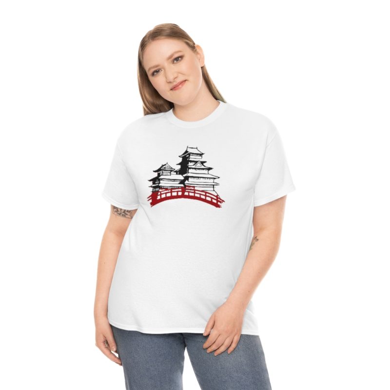 Samurai Village Unisex Heavy Cotton Tee - Image 8