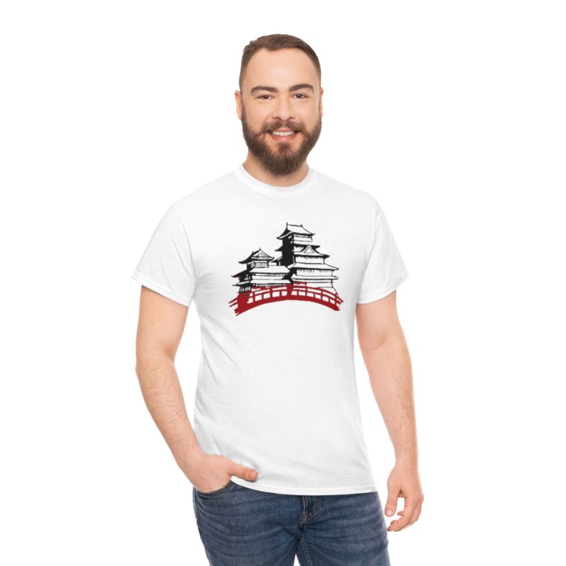 Samurai Village Unisex Heavy Cotton Tee - Image 9
