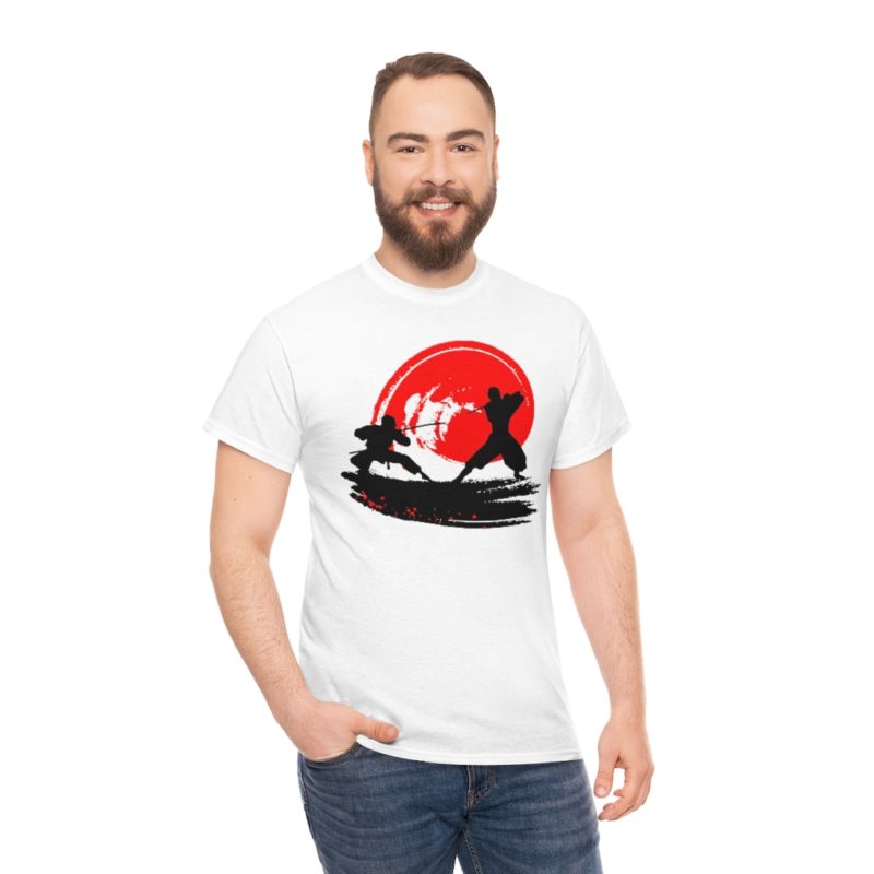 Samurai Fight - Unisex Heavy Cotton Tee - Image 4