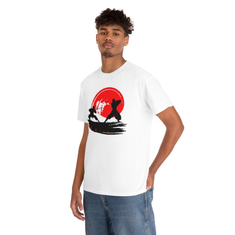 Samurai Fight - Unisex Heavy Cotton Tee - Image 5