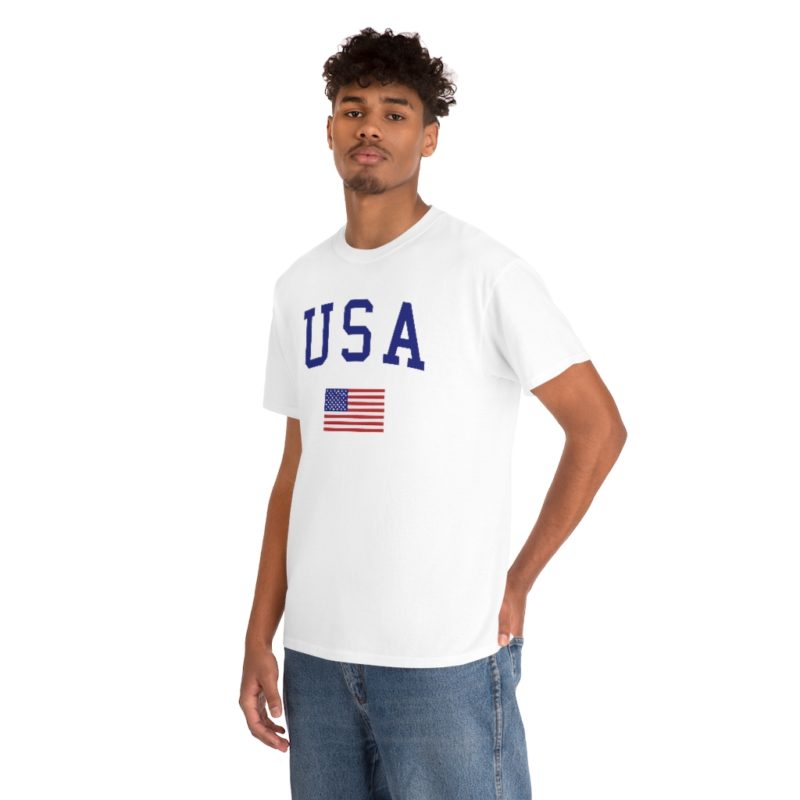 USA All American Unisex Heavy Cotton Tee - Image 5