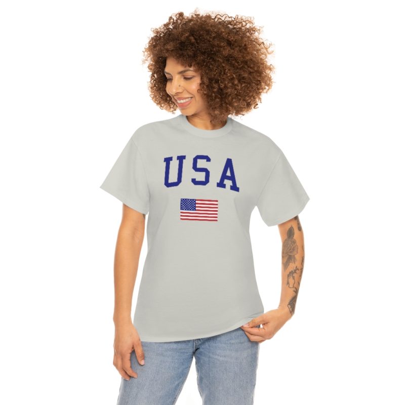 USA All American Unisex Heavy Cotton Tee - Image 12