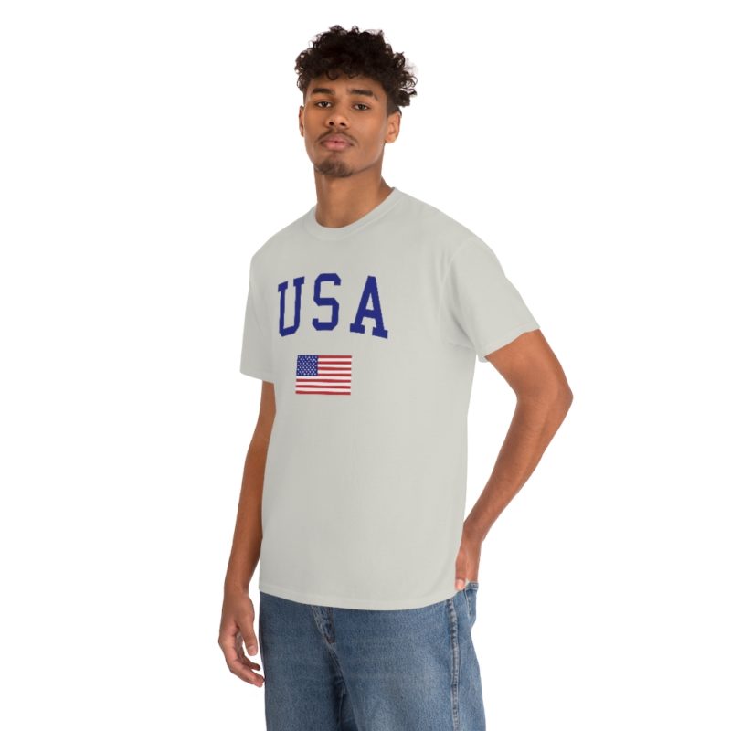 USA All American Unisex Heavy Cotton Tee - Image 15