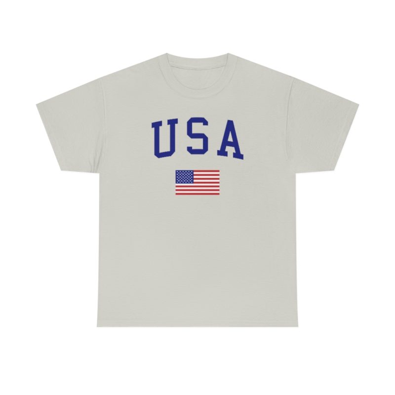 USA All American Unisex Heavy Cotton Tee - Image 11