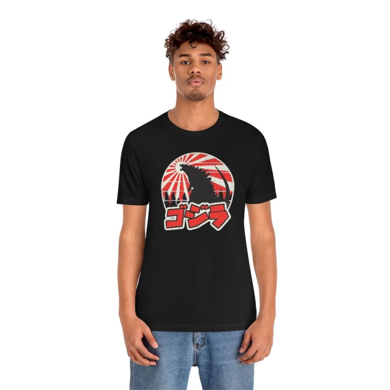 Retro Japanese Kaiju - Unisex Jersey Short Sleeve Tee - Image 3