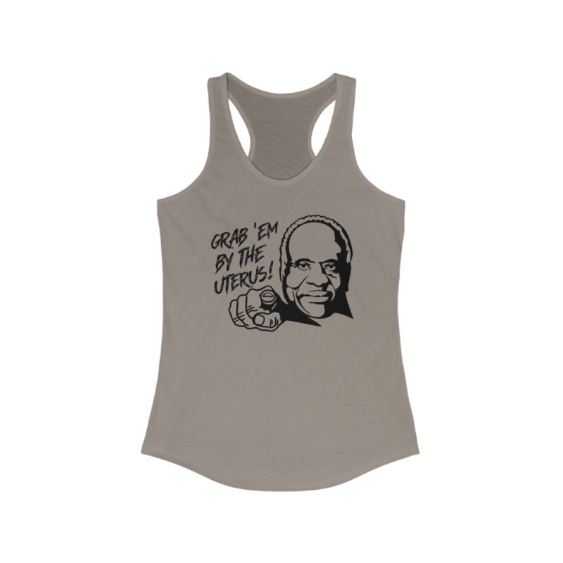 Grab 'Em By The Uterus Women's Ideal Racerback Tank - Image 3