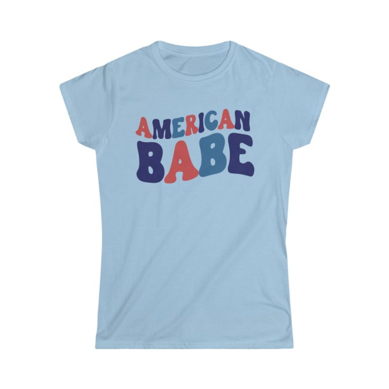 American Babe - Women's Softstyle Tee - Image 3
