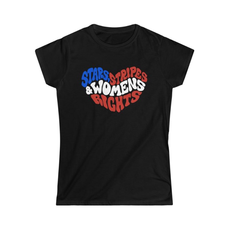 Stars, Stripes, Women's Rights Women's Softstyle Tee - Image 2