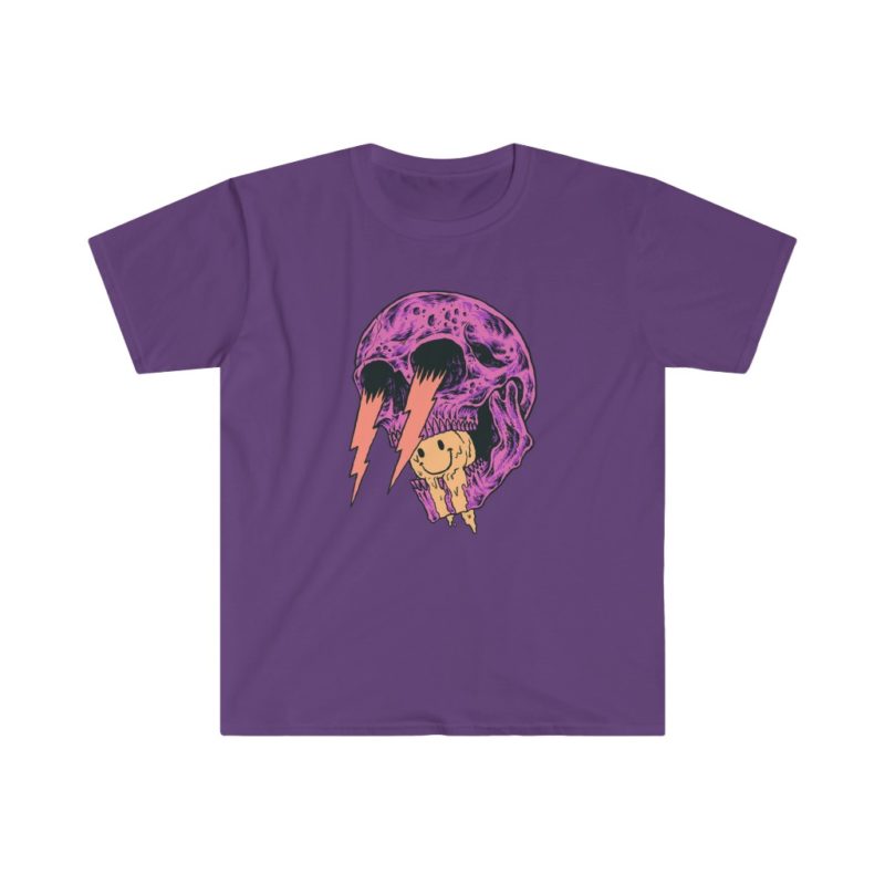 Screaming Skull Mouth Unisex Softstyle T-Shirt - Image 6