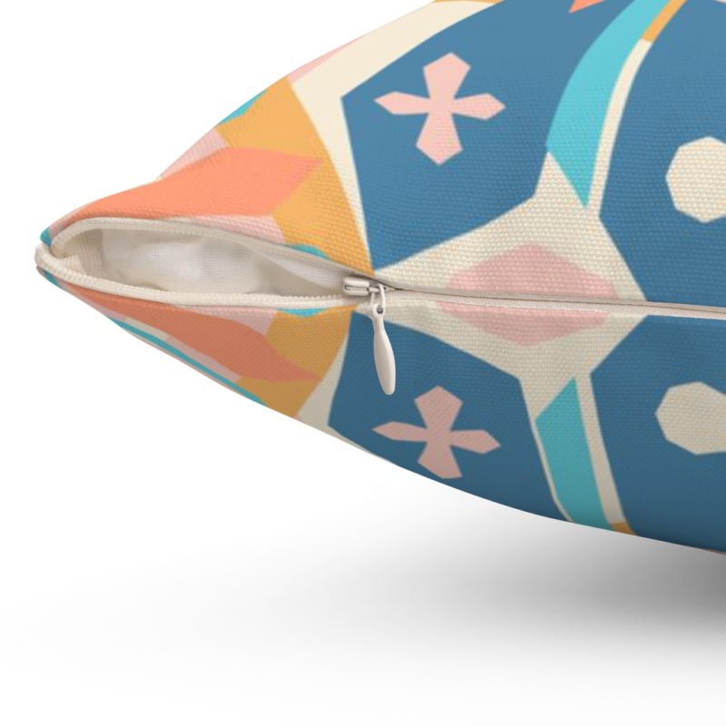 Summer Style Geometric Spun Polyester Square Pillow - Image 3