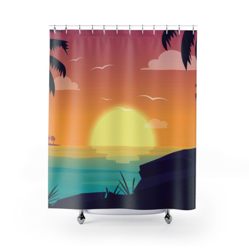 Beach Sunset Shower Curtain