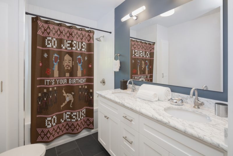 Go Jesus! It's Your Birthday! Shower Curtains - Image 2