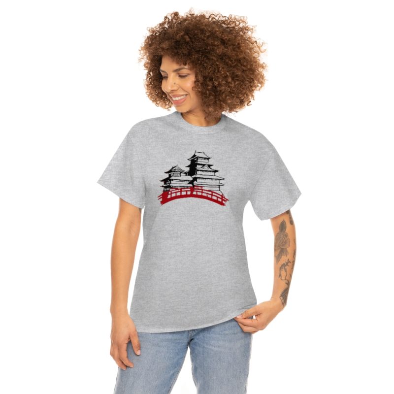 Samurai Village Unisex Heavy Cotton Tee - Image 12
