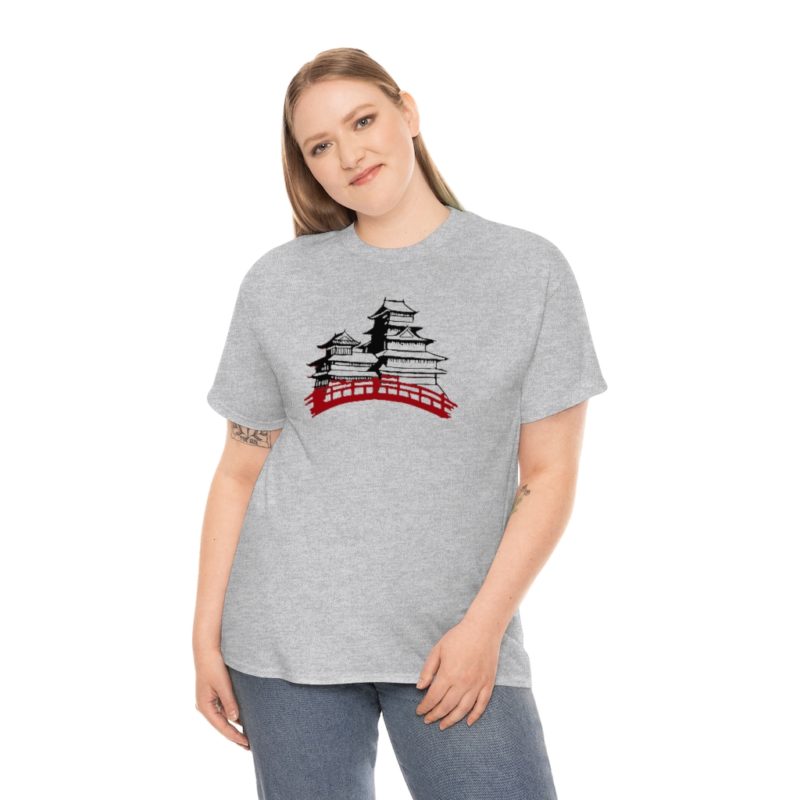 Samurai Village Unisex Heavy Cotton Tee - Image 13