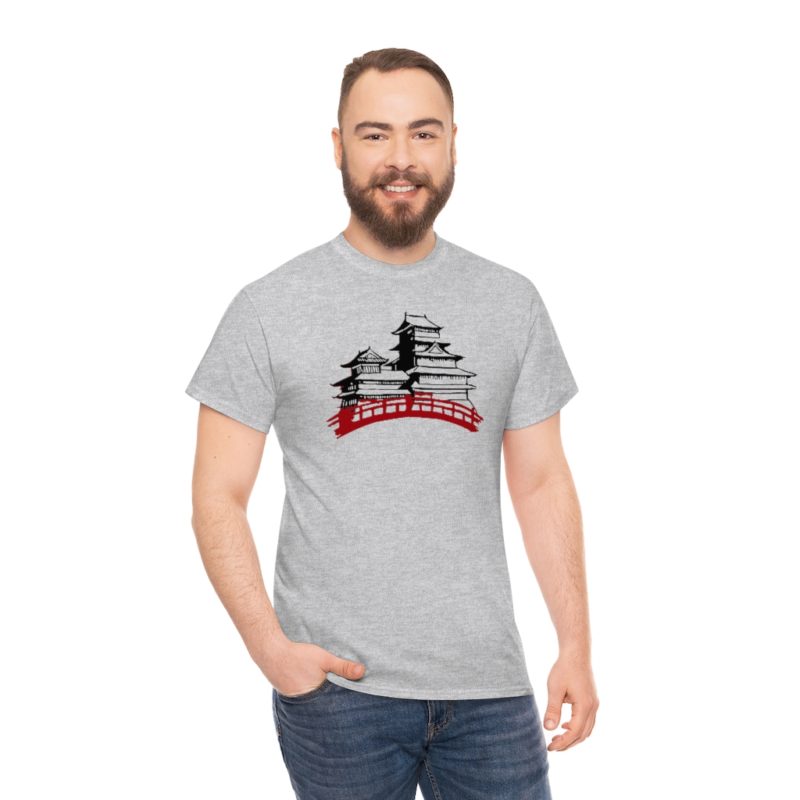 Samurai Village Unisex Heavy Cotton Tee - Image 14