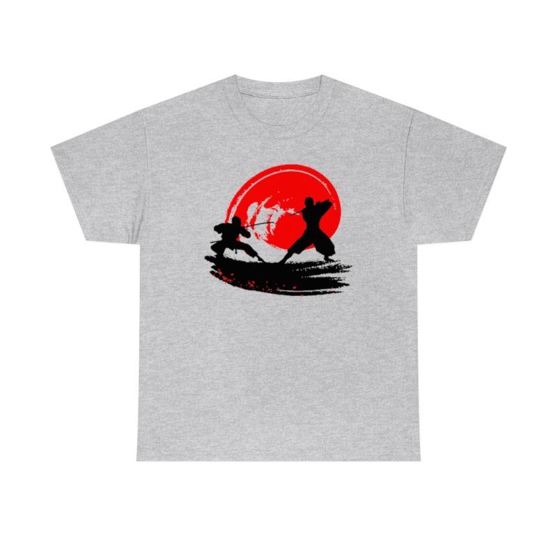 Samurai Fight - Unisex Heavy Cotton Tee - Image 6